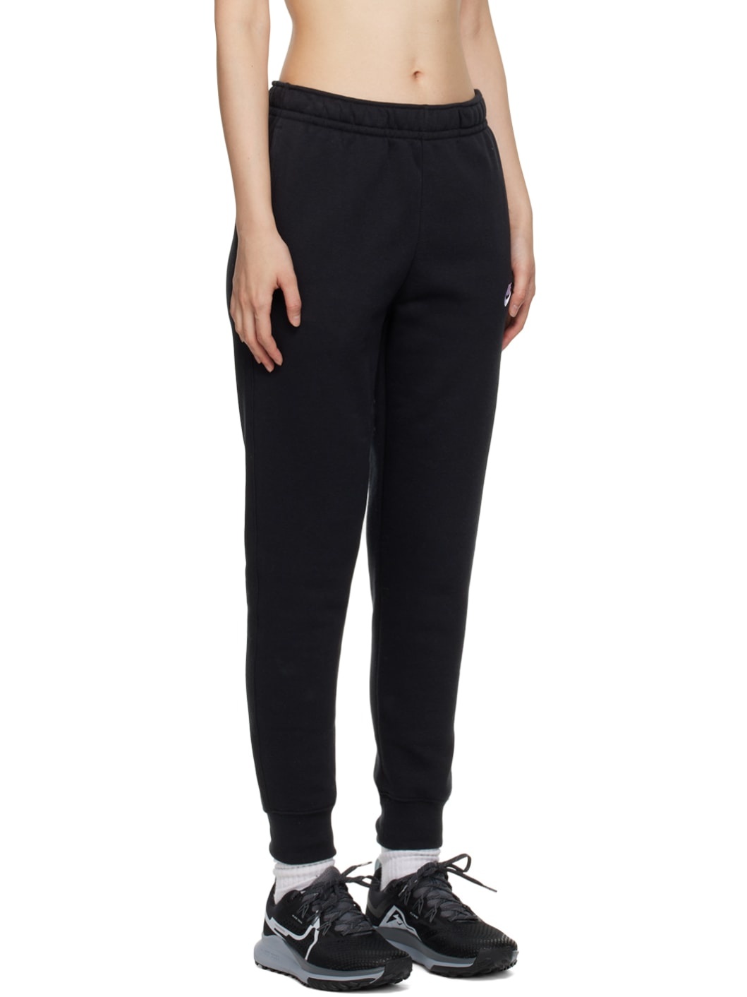 Black Embroidered Lounge Pants - 2