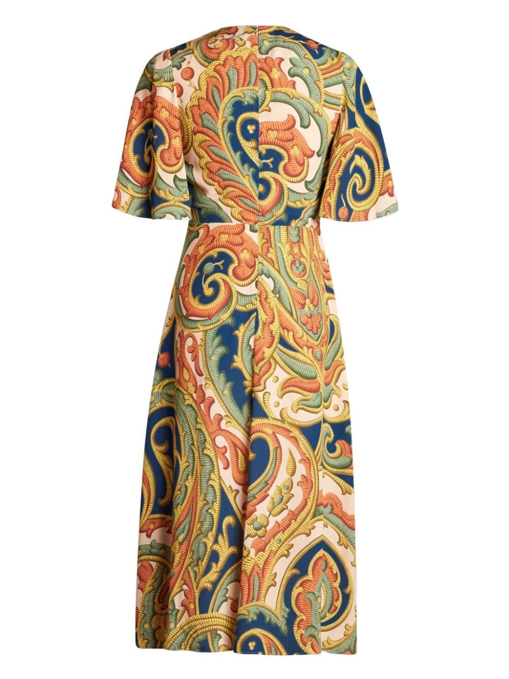 paisley-print midi dress - 2