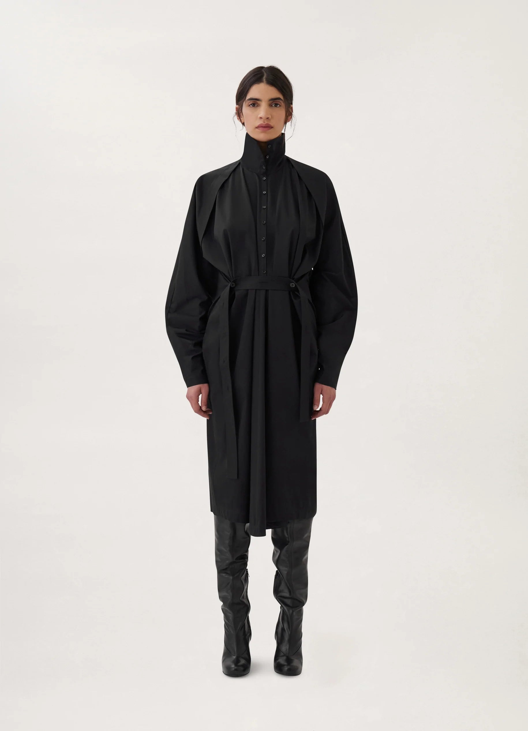 BELTED TILTED DRESS
COTTON TWILL - 2