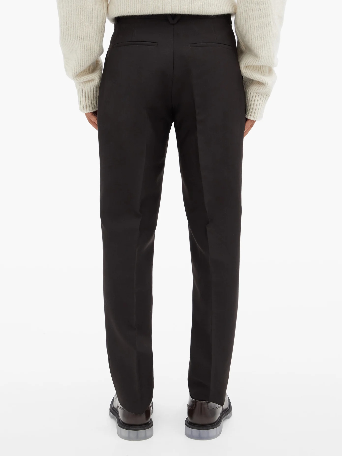 Mohair-blend straight-leg trousers - 5