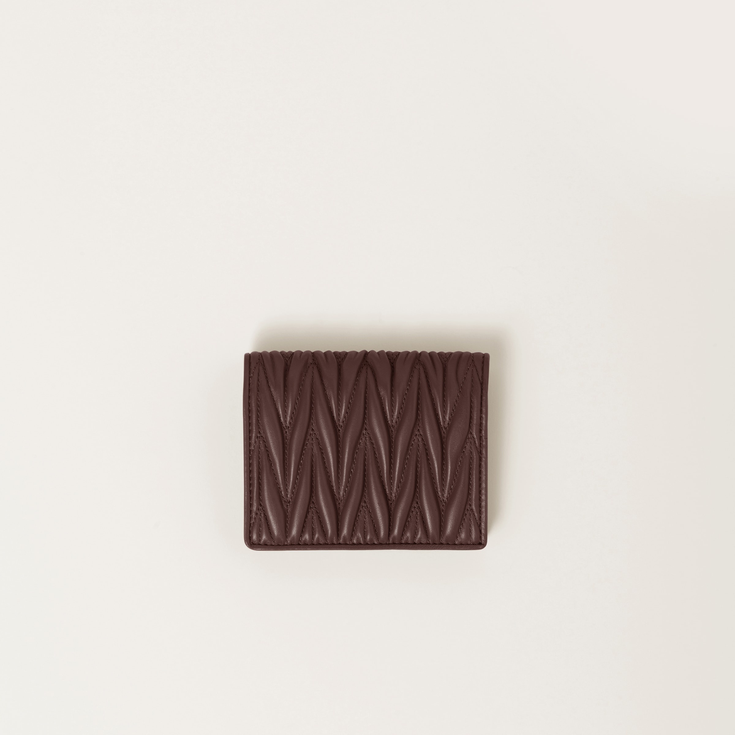 Small matelassé nappa leather wallet - 3
