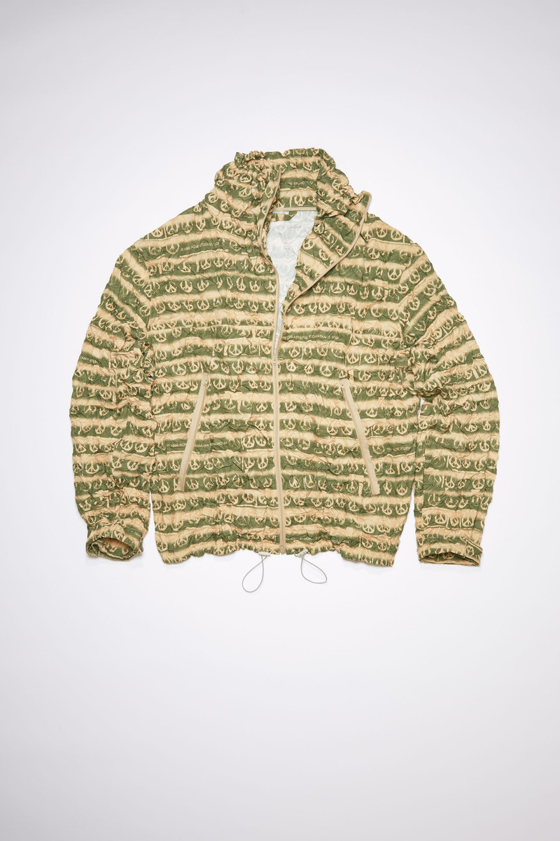 Ripstop jacket - Peach/khaki green - 1