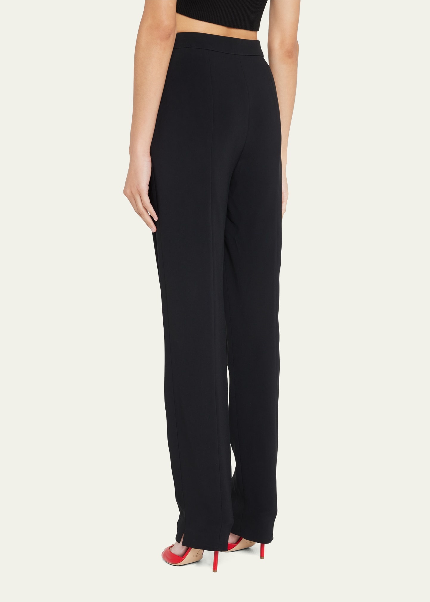 Cady Straight-Leg Trousers - 3