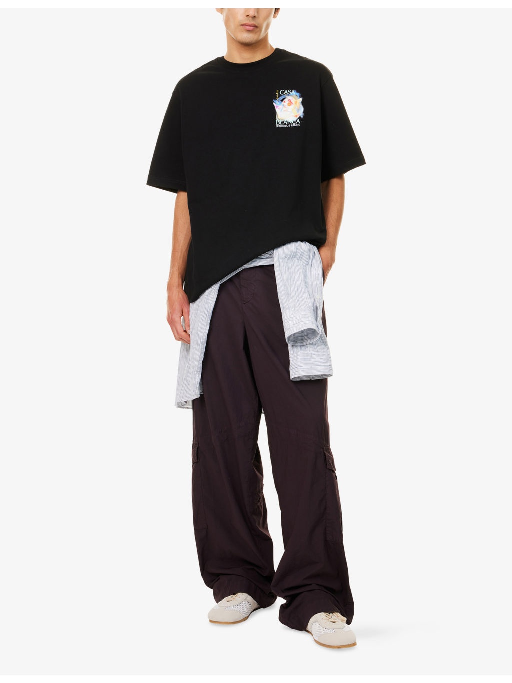 Galactic Connection Brand-Print Cotton-Jersey T-Shirt - 2