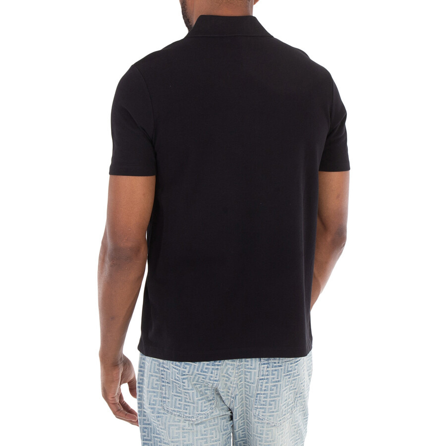 Balmain Laminato Logo-Lettering Polo Shirt - 5