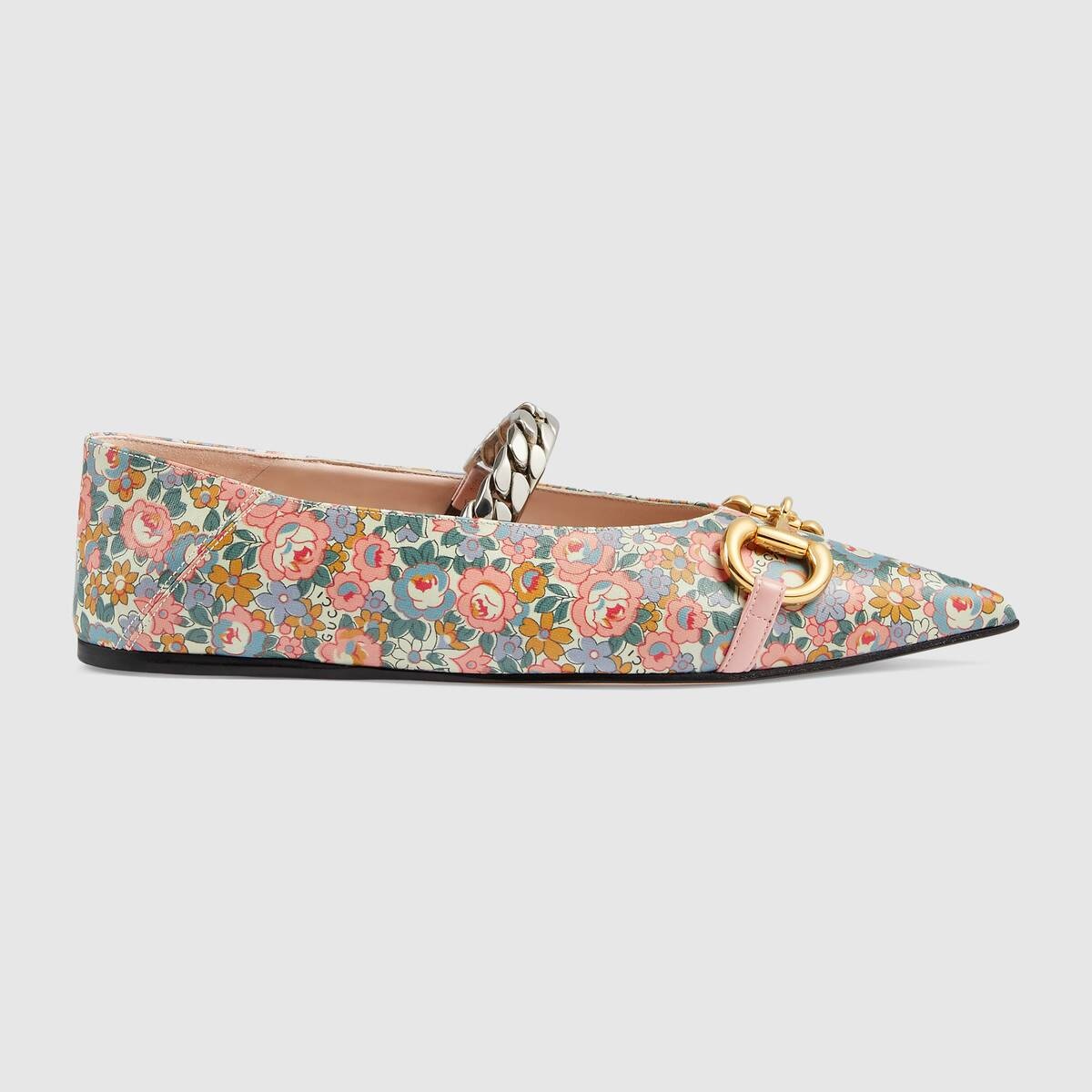 Women's Gucci Liberty online exclusive floral ballet flat - 6