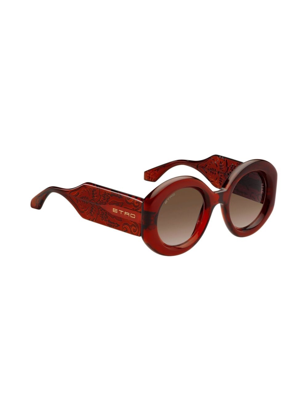 Paisley round-frame sunglasses - 3