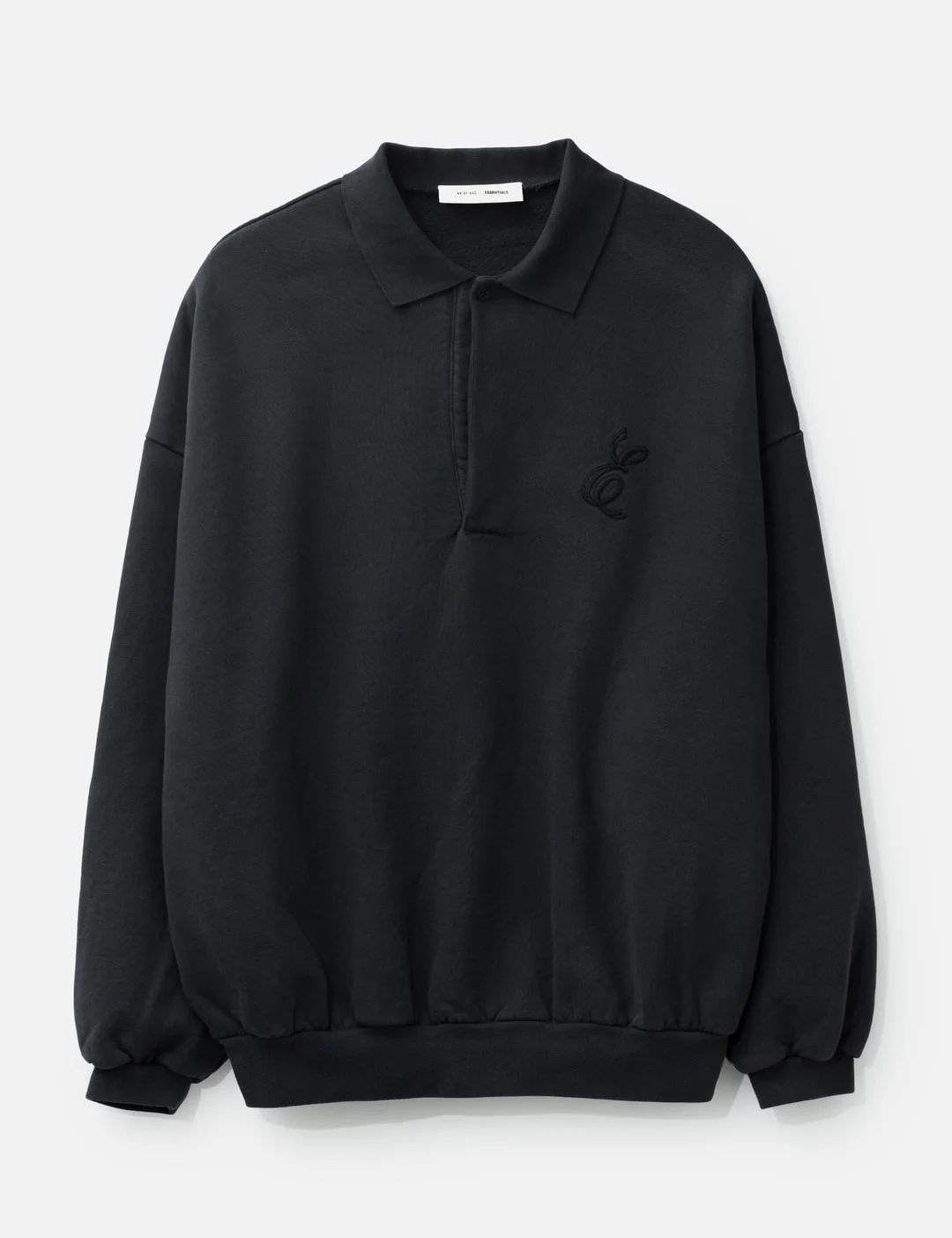 EMBROIDERED CLASSIC POLO SWEATSHIRT - 1