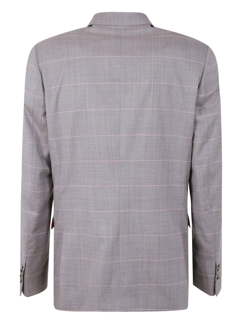 checked-pattern single-breasted blazer - 2