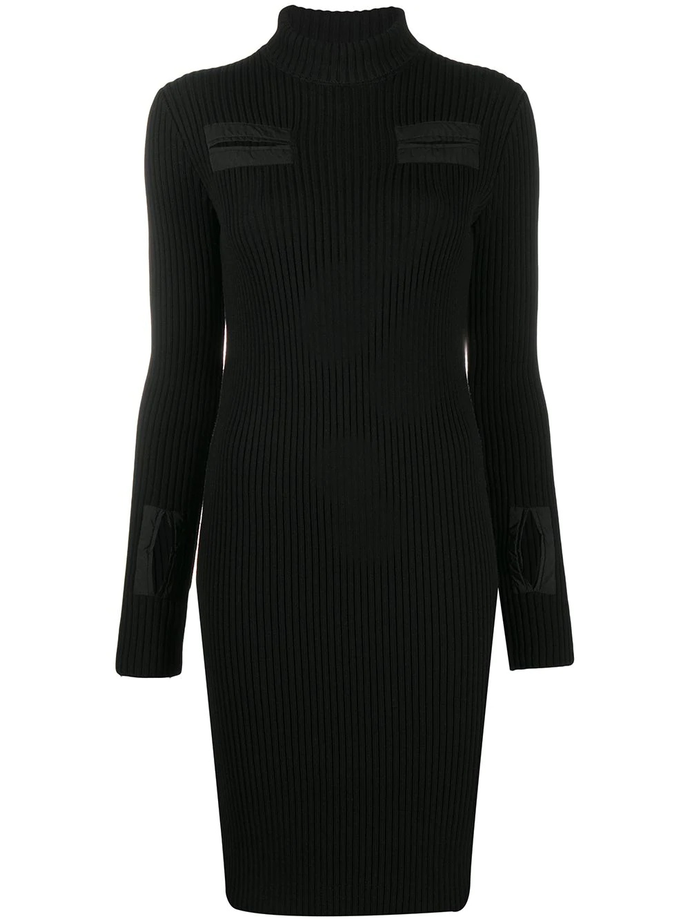 rollneck fitted dress - 1