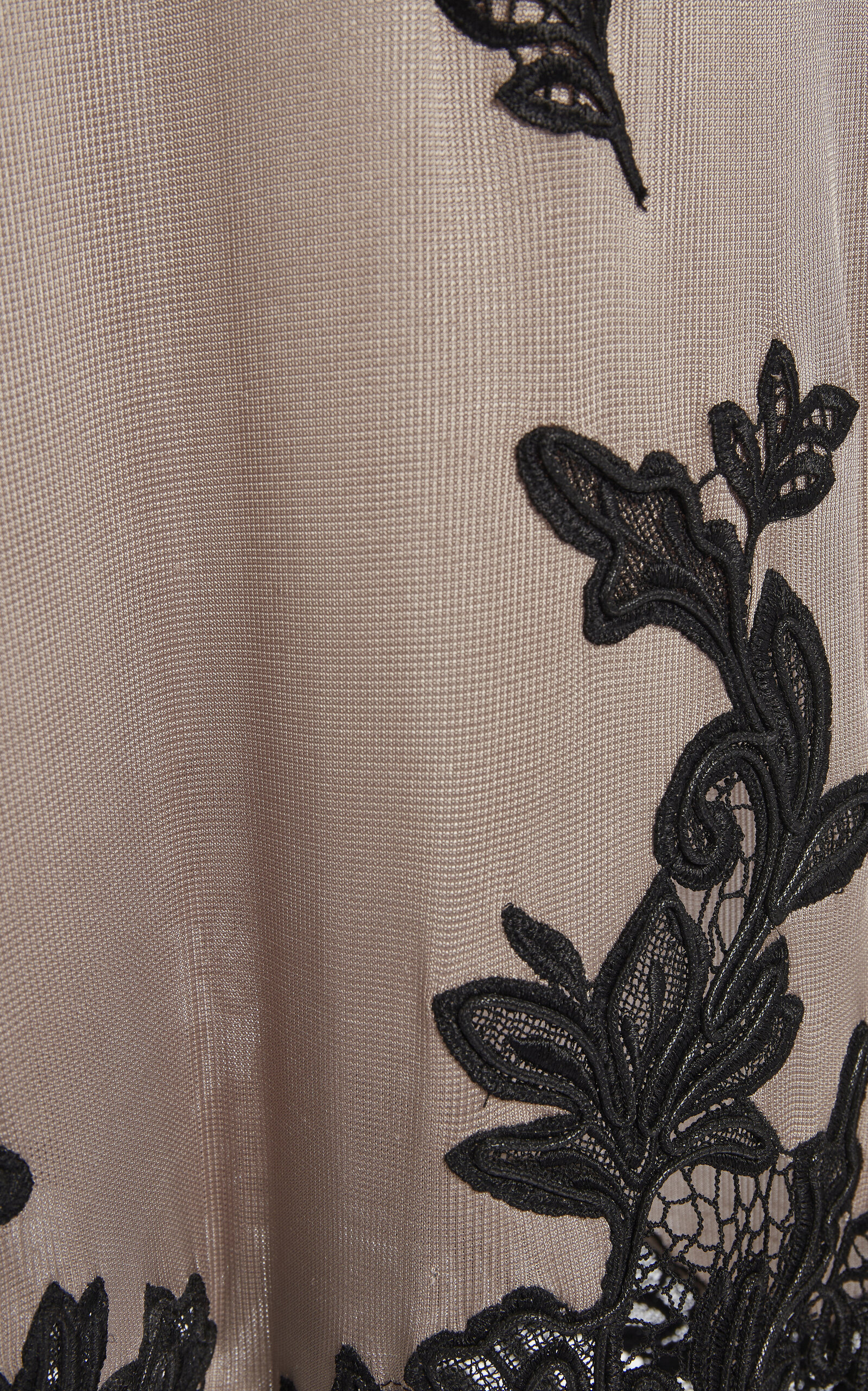 Embroidered Knit Midi Dress taupe - 7