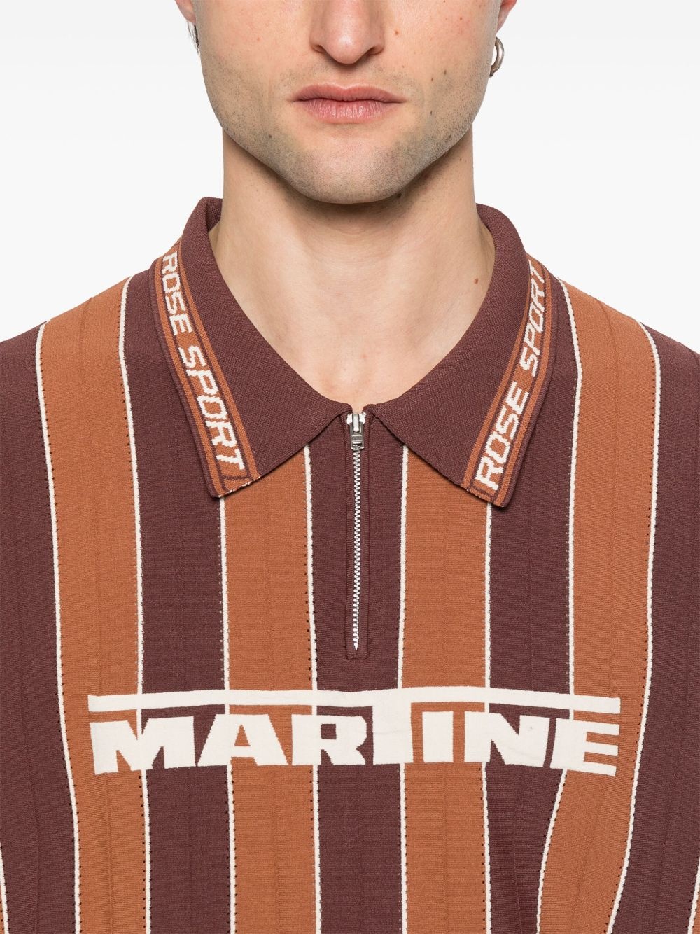 striped polo shirt - 4