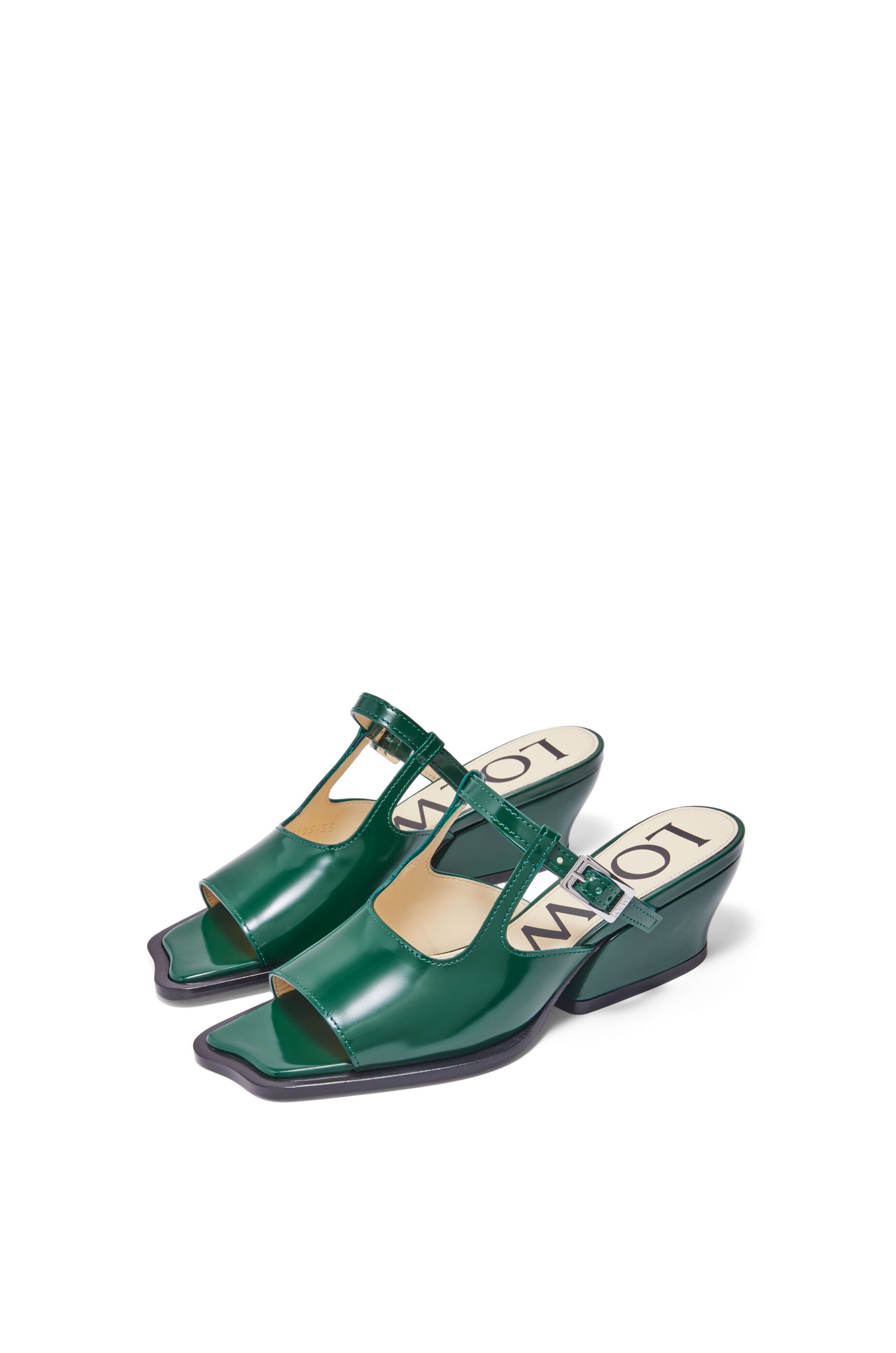 Onda open-toe mule in brushed calfskin - 3