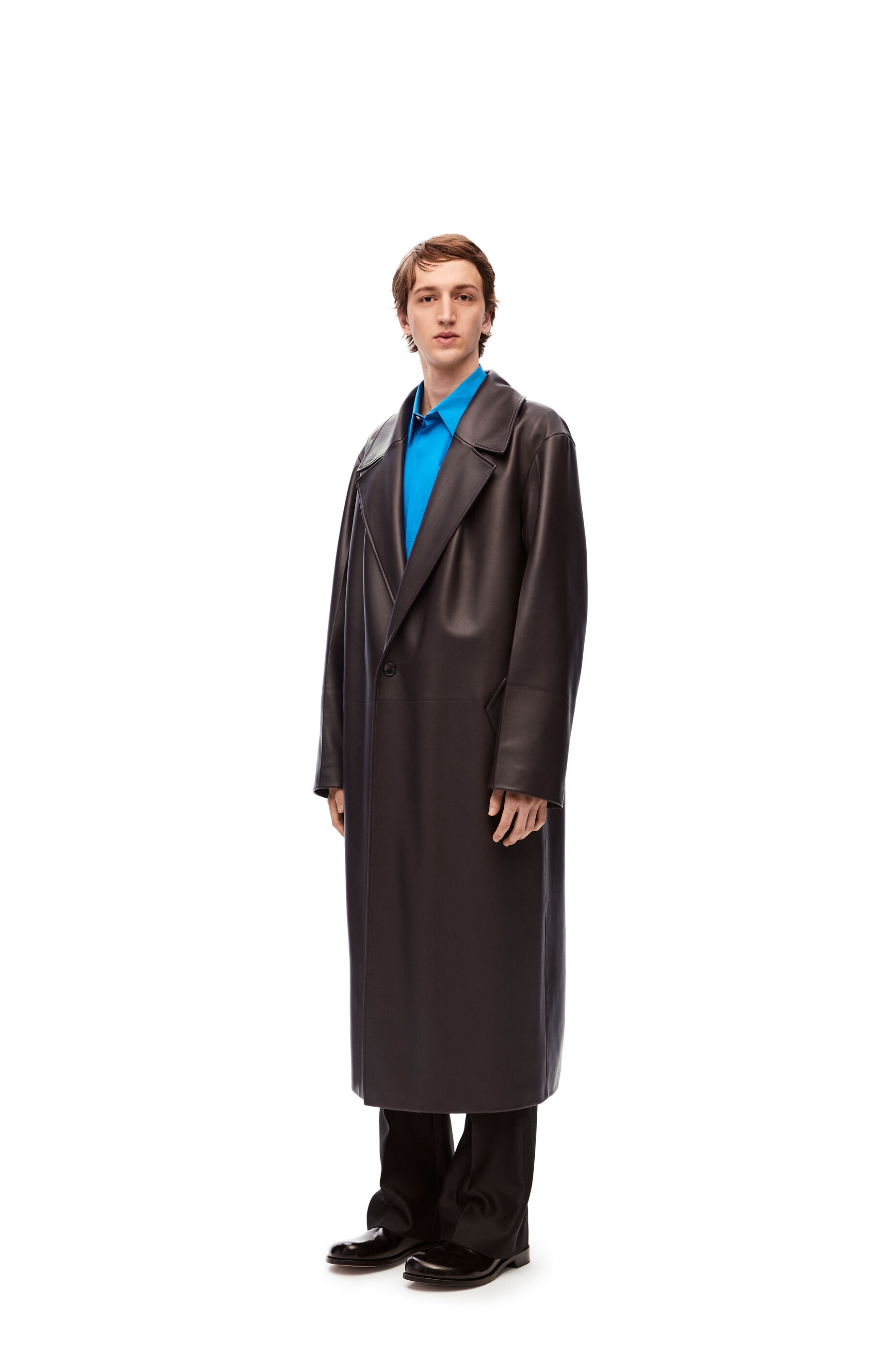 Pleated coat in nappa lambskin - 2