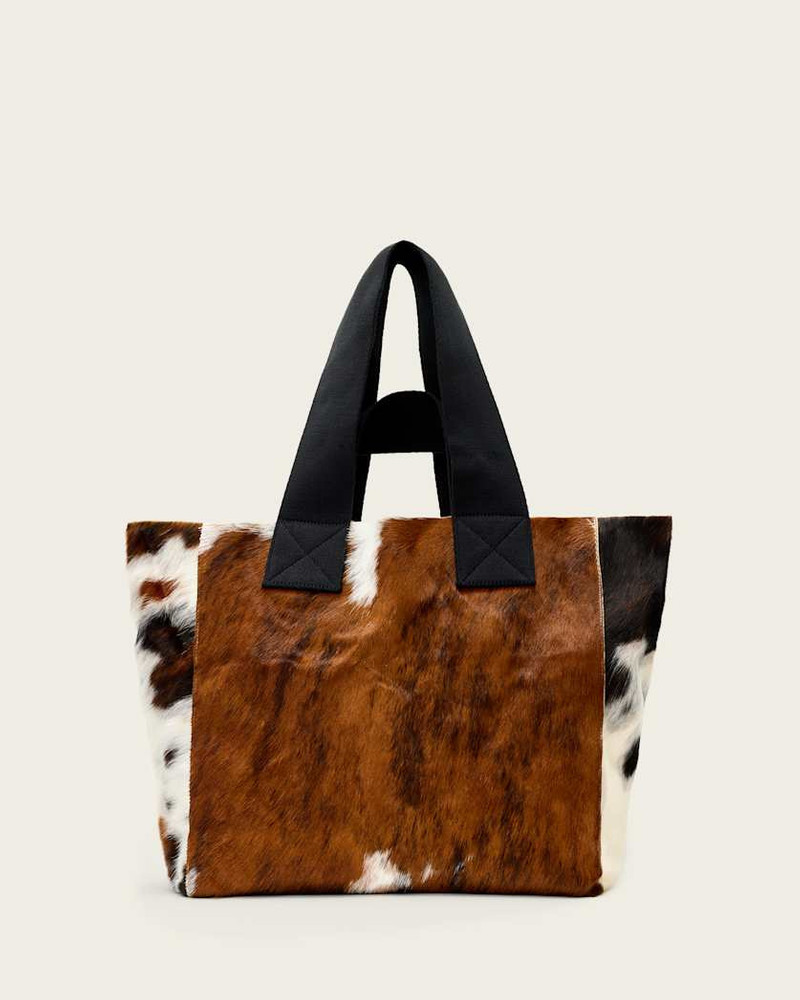 IZZY COW LEATHER TOTE BAG 1