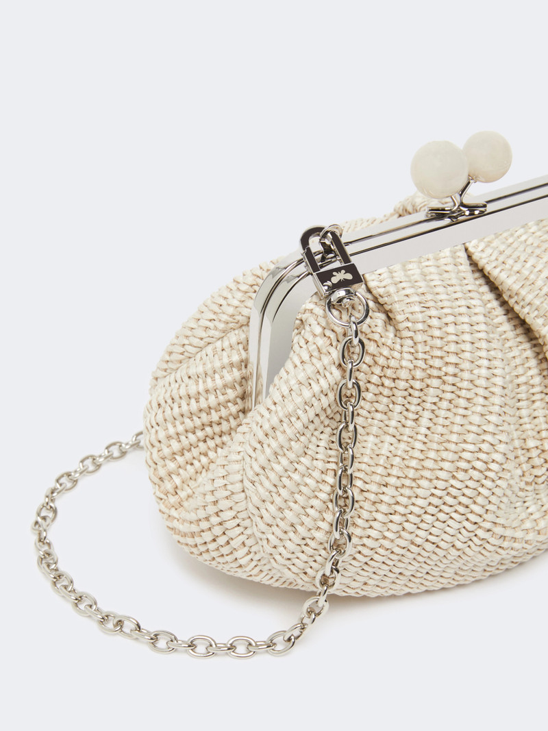 PALMAS Small raffia-effect Pasticcino Bag - TURTLEDOVE 4