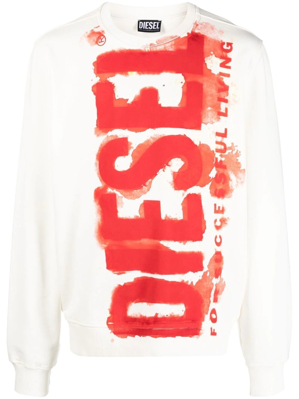 logo-print cotton sweatshirt - 1