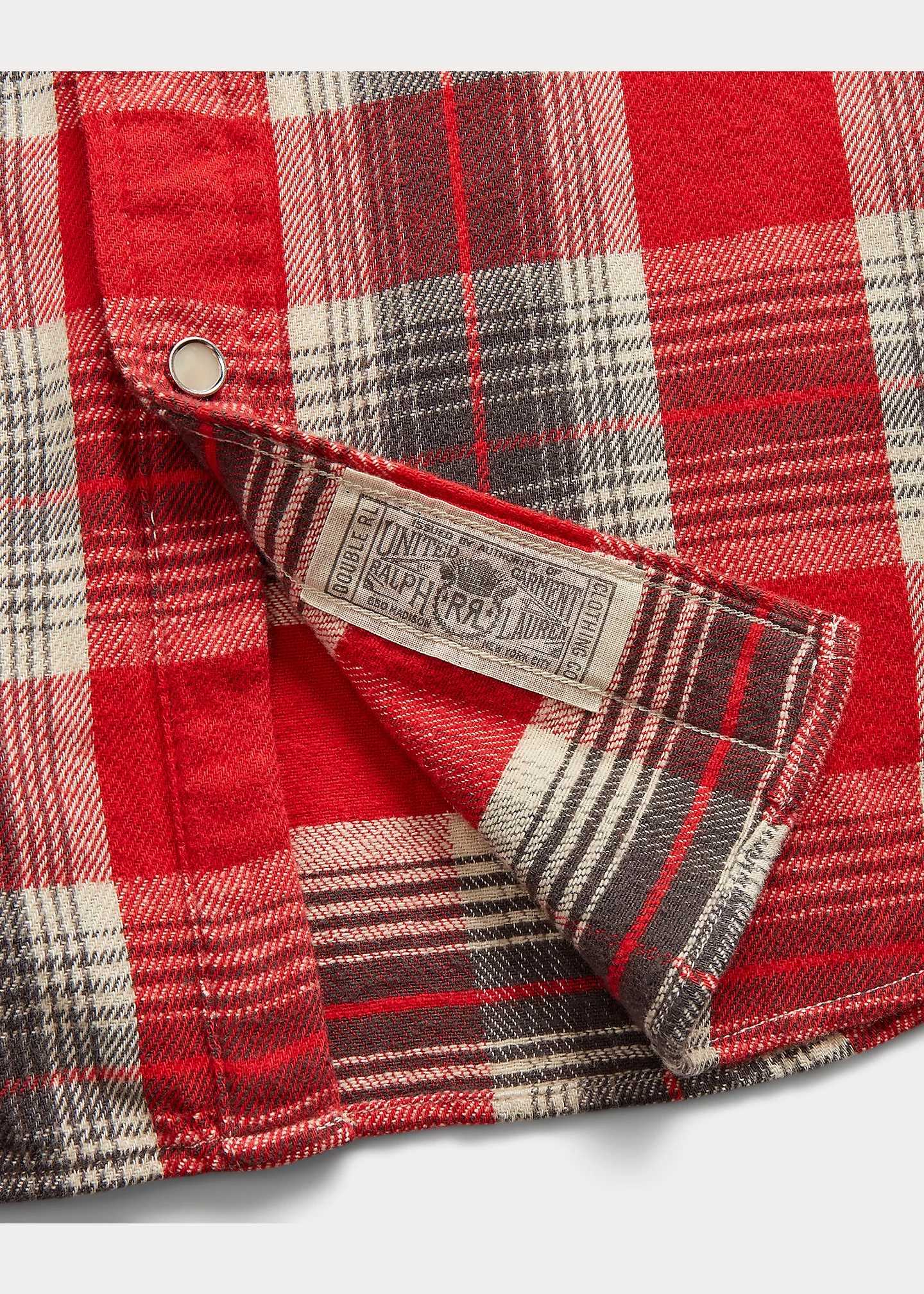 Slim Fit Plaid Twill Western Shirt - 5