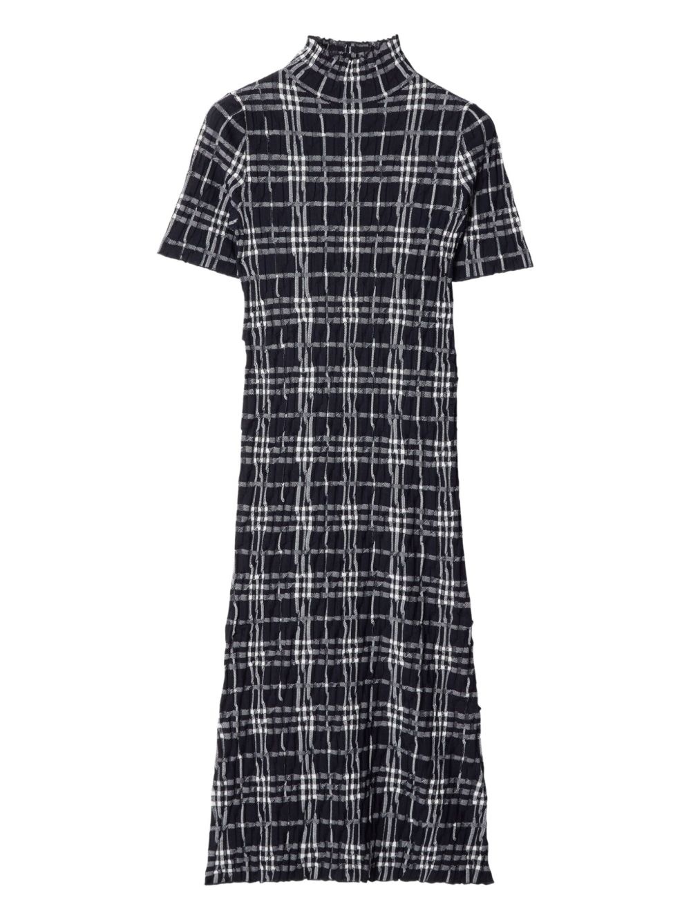 check-print dress - 1
