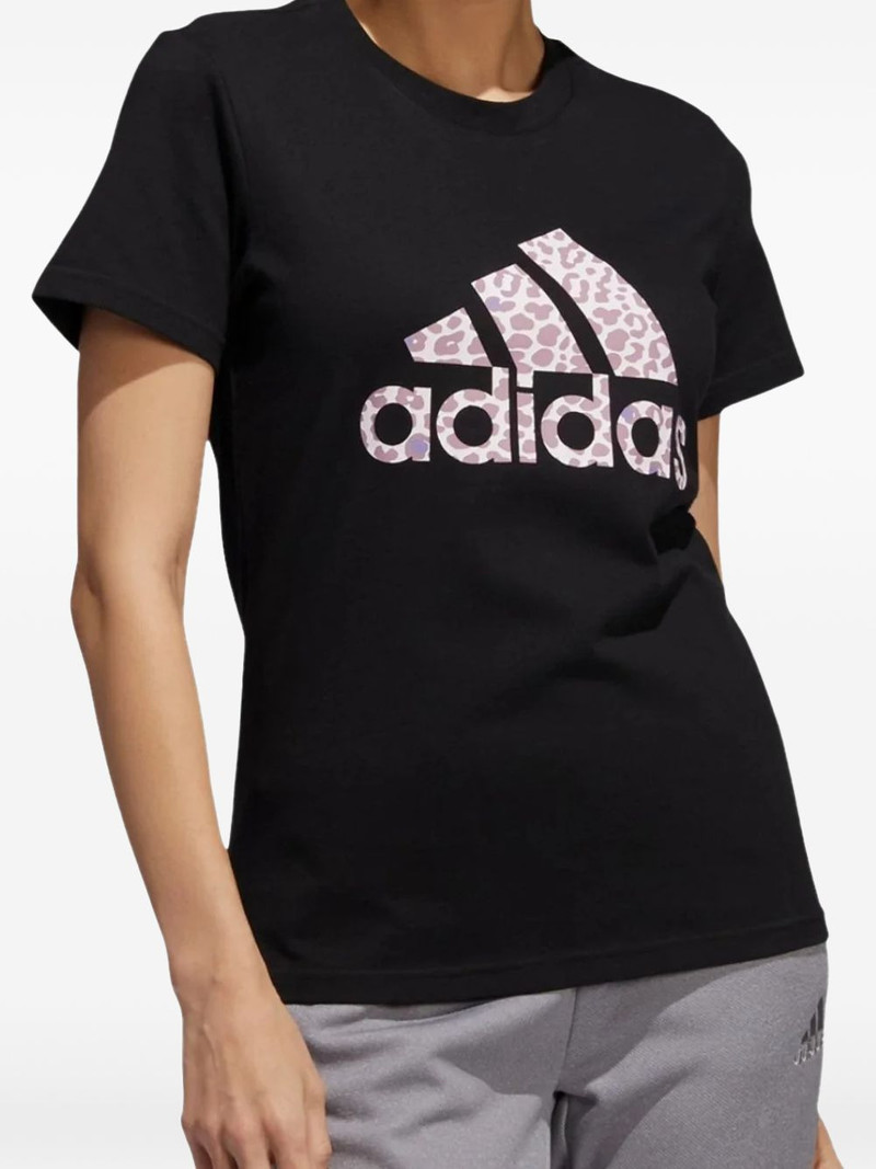leopard-print logo T-shirt 1