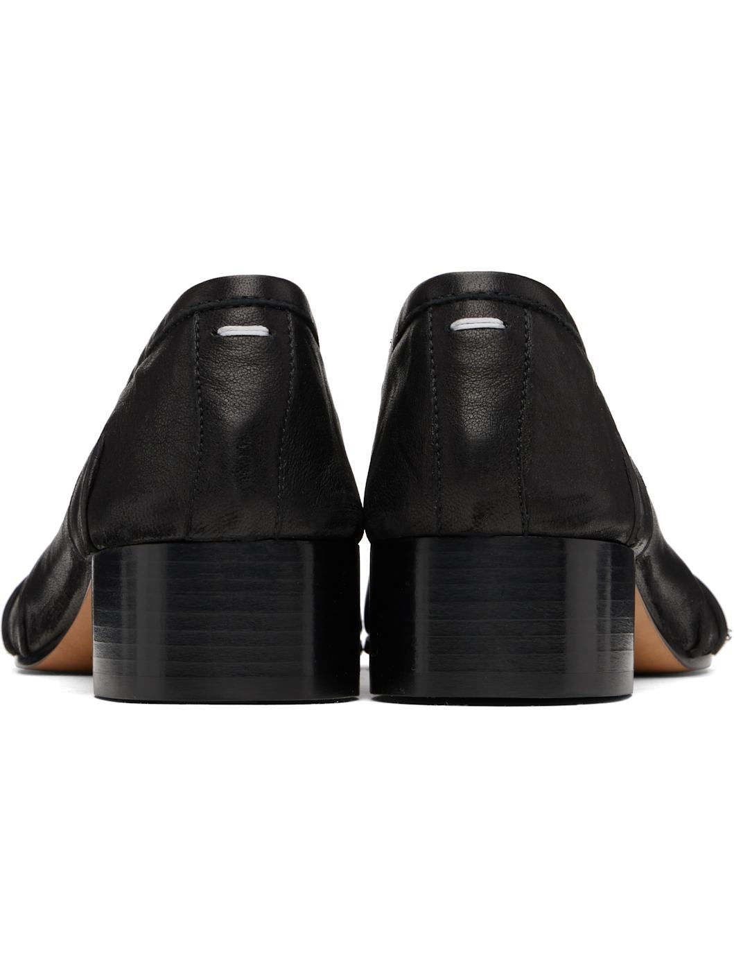 Black Tabi New Ballerina Heels - 2