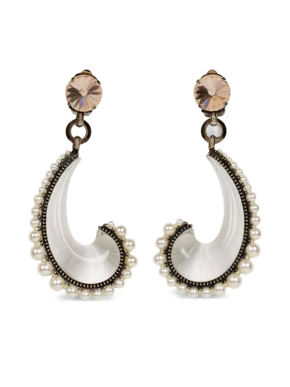 paisley pearl earrings - 1