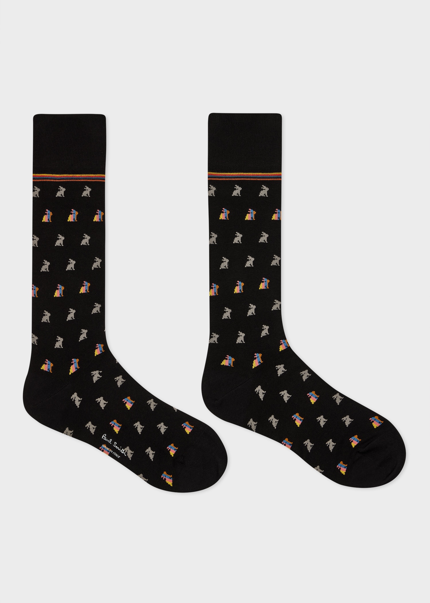 Black 'Rabbit' Socks - 2