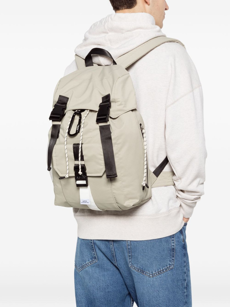 A.P.C. buckled backpack outlook
