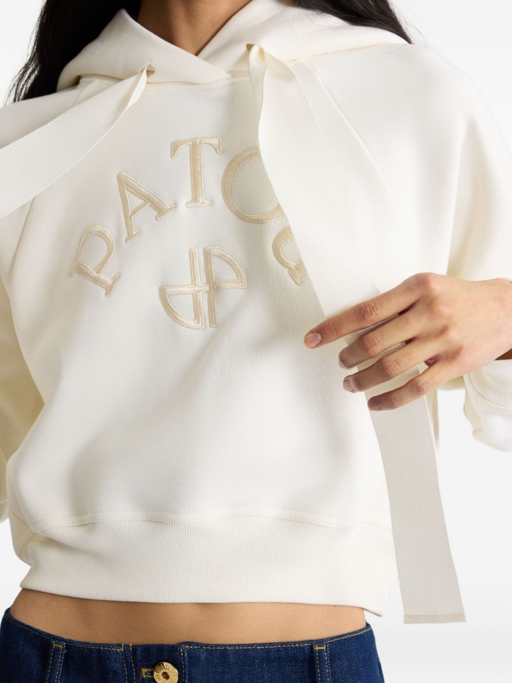 logo-embroidered hoodie - 5