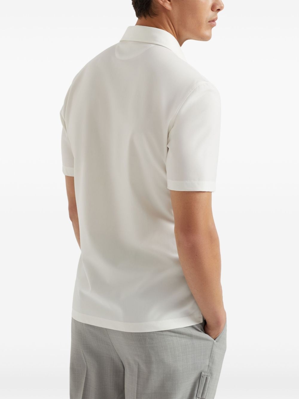 logo-appliqué polo shirt - 4