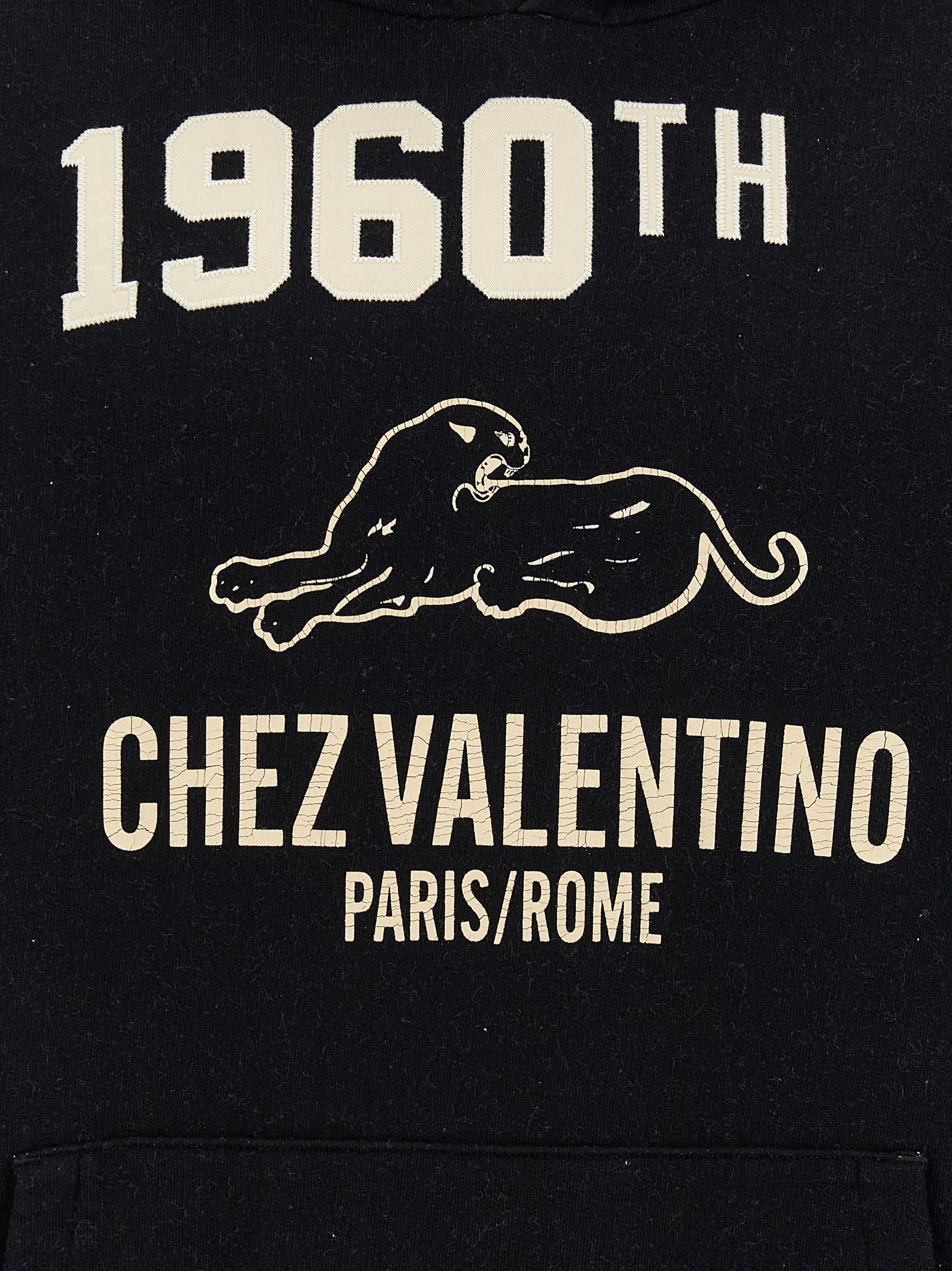 Printed Valentino Garavani Hoodie Sweatshirt Black - 4