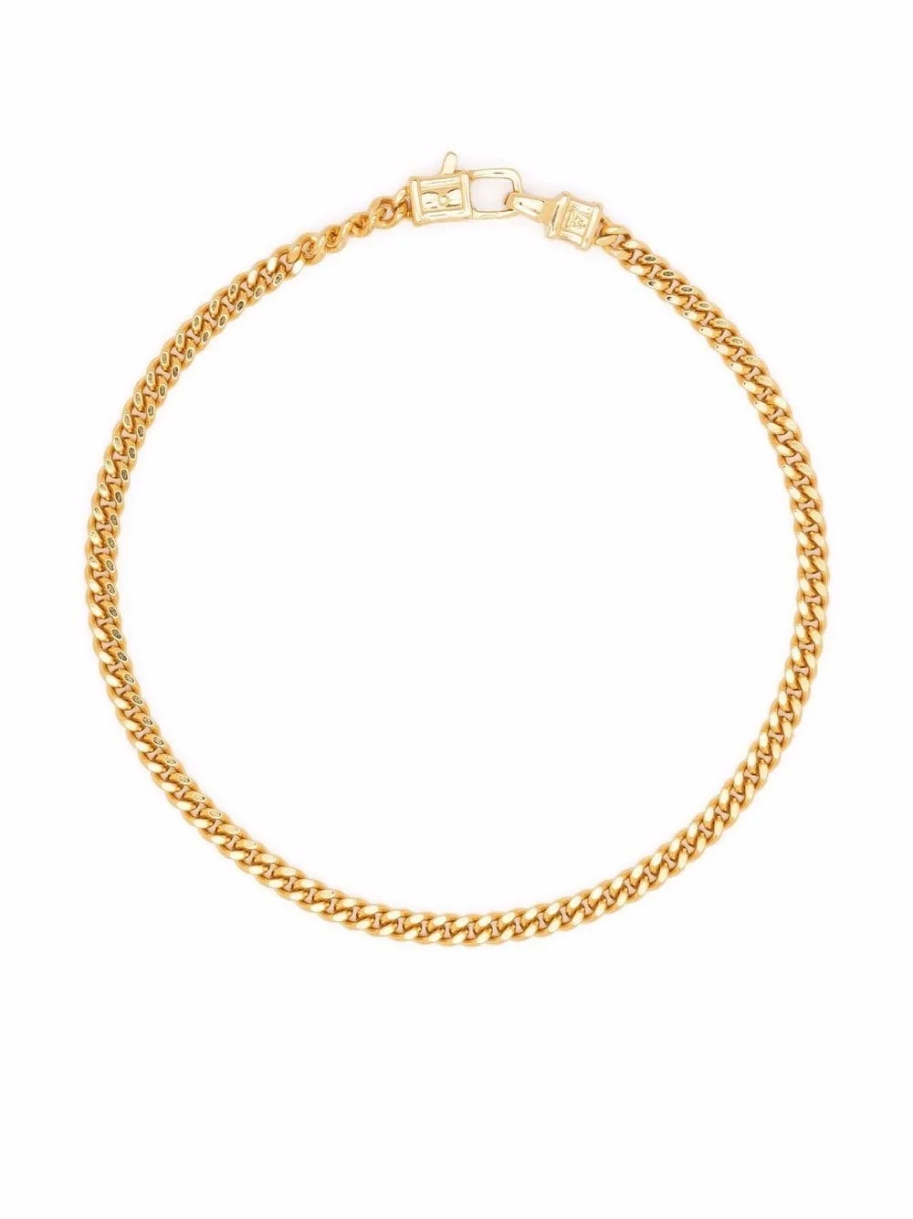 Curb M gold-plated sterling silver bracelet - 1