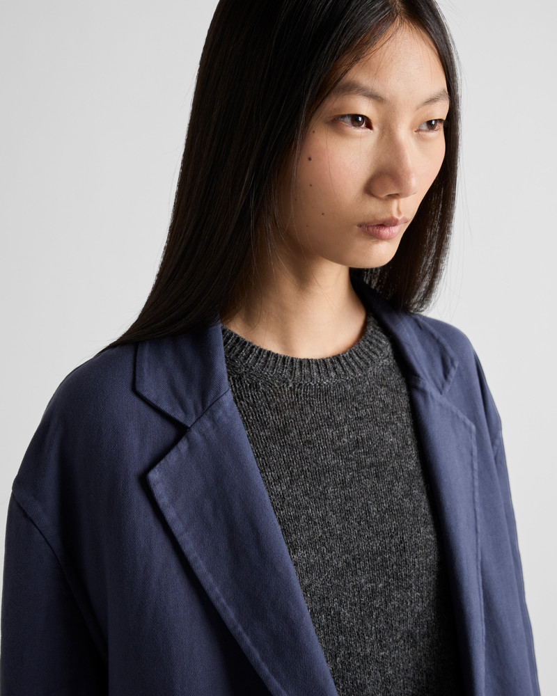 Single-breasted double cotton coat 3