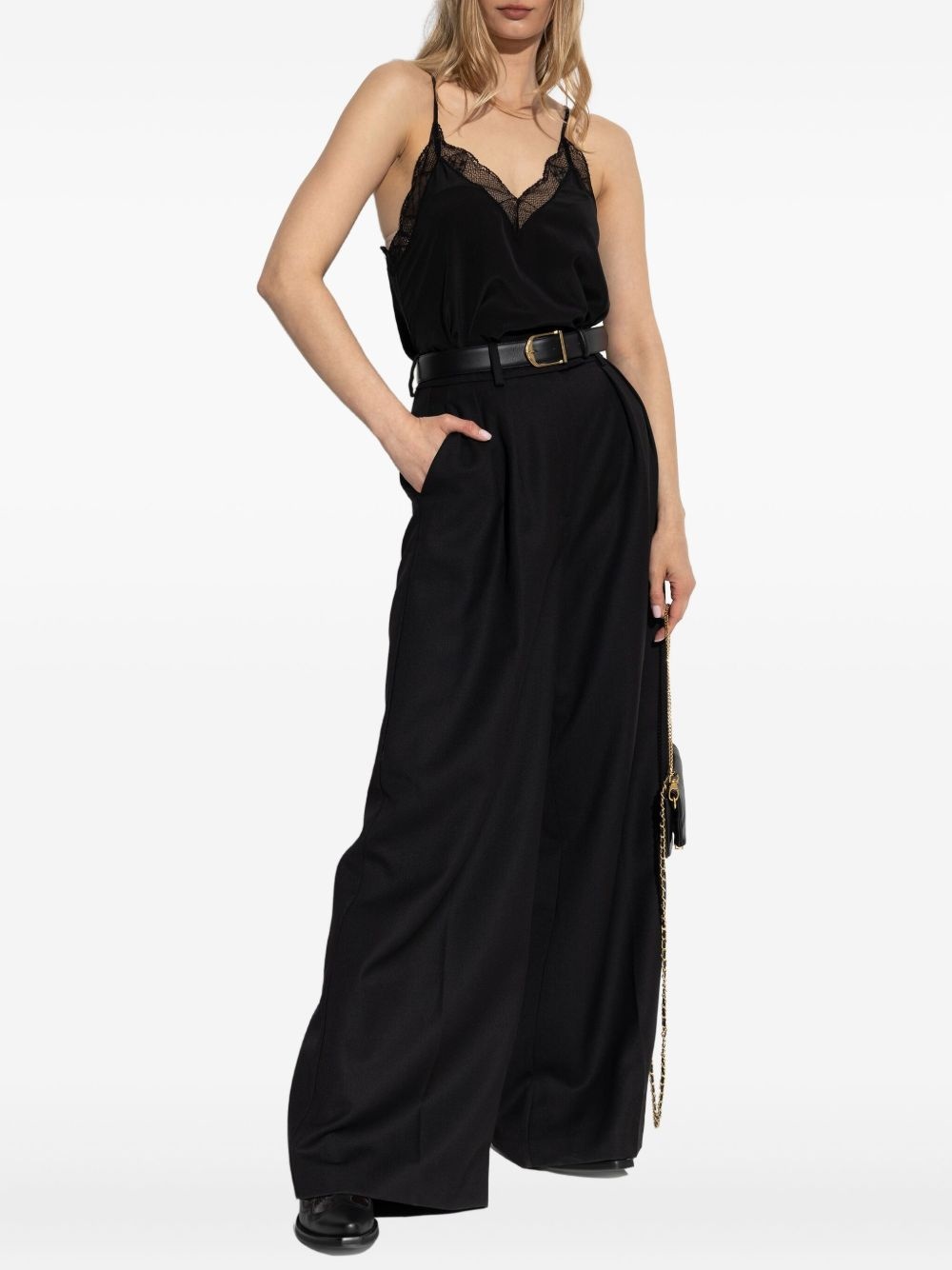 lace-trimmed camisole - 2