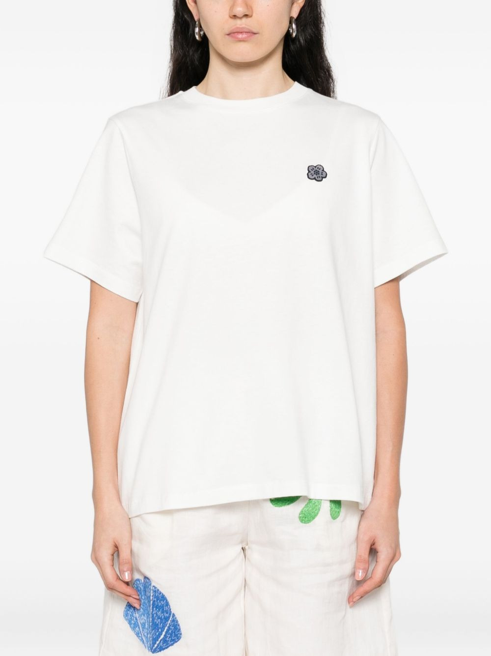 Boke Flower flower-embellished cotton T-shirt - 3