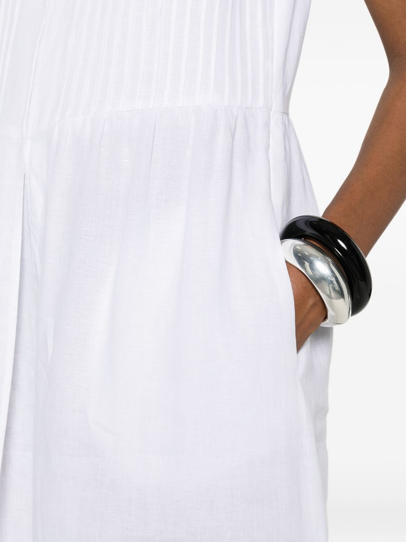 pleated-bodice sleeveless dress 5