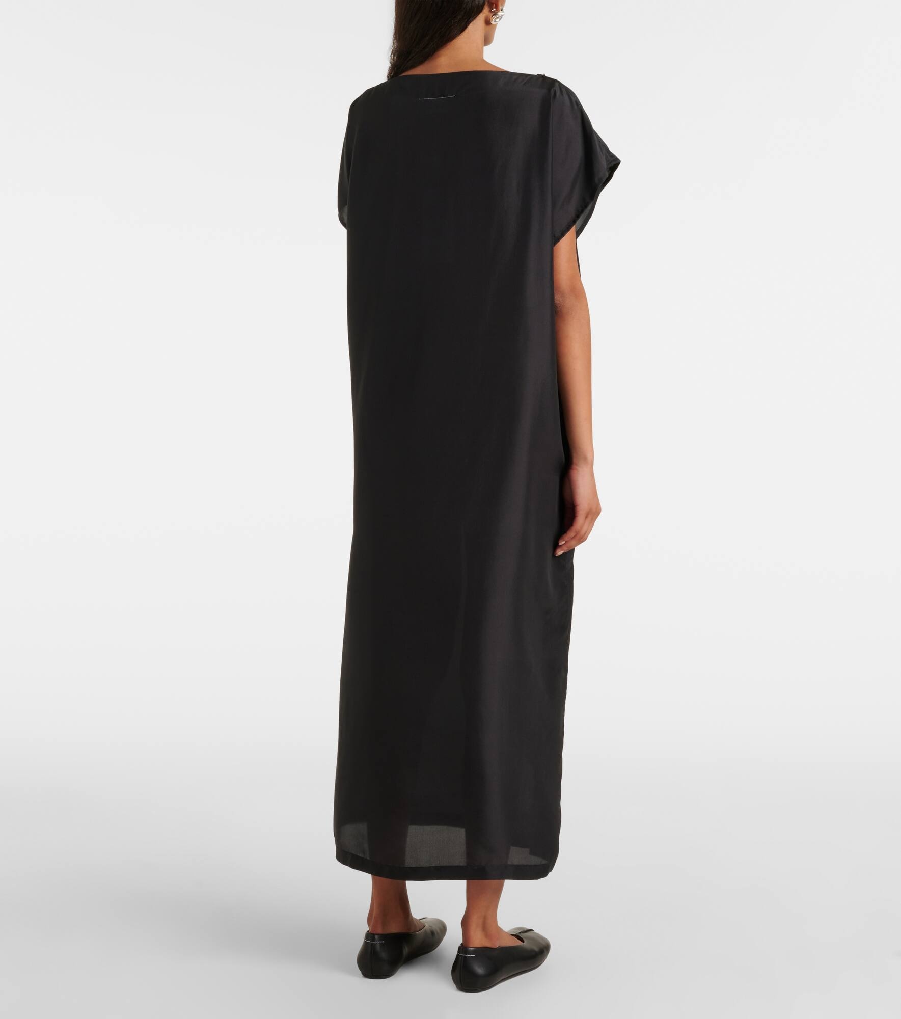 Printed silk maxi dress - 3