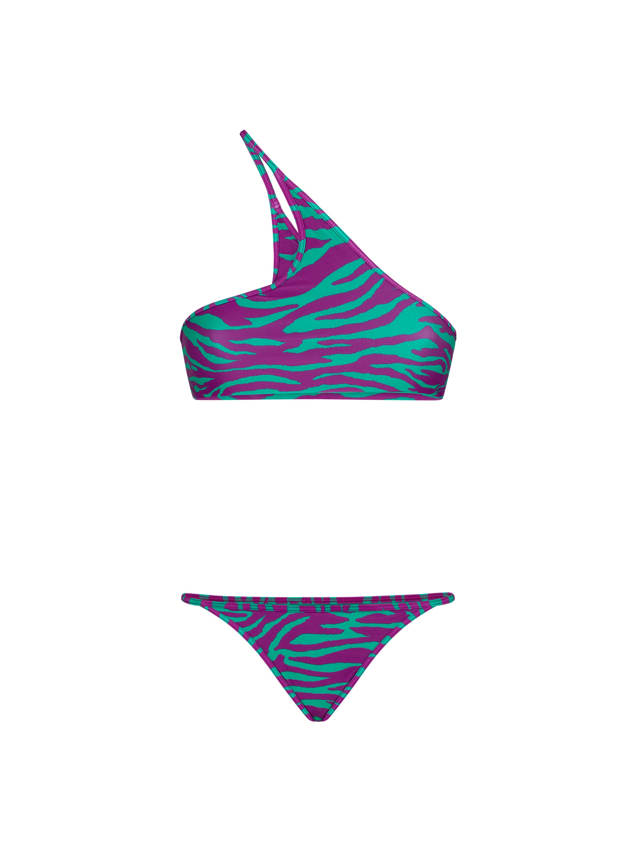 TEAL AND BOUGANVILLE BIKINI - 1