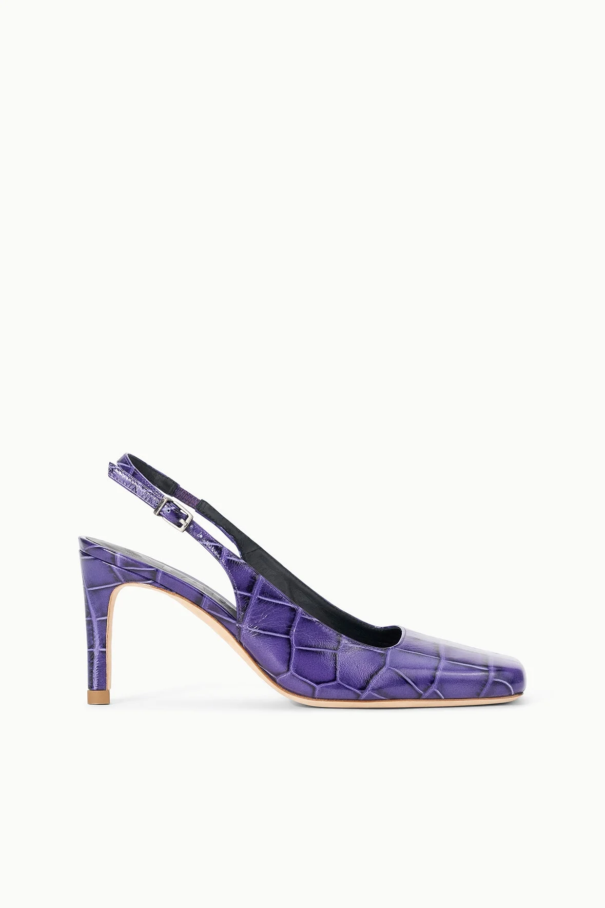 STAUD LUCIE SLINGBACK PUMP AMETHYST CROCO - 1