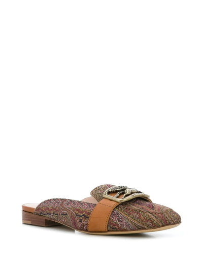 Etro horse-bit paisley loafers outlook