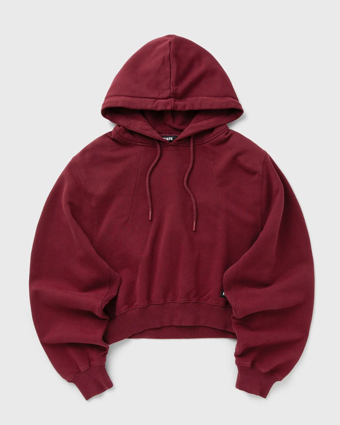 TERRY BACK CROPPED HOODIE - 1
