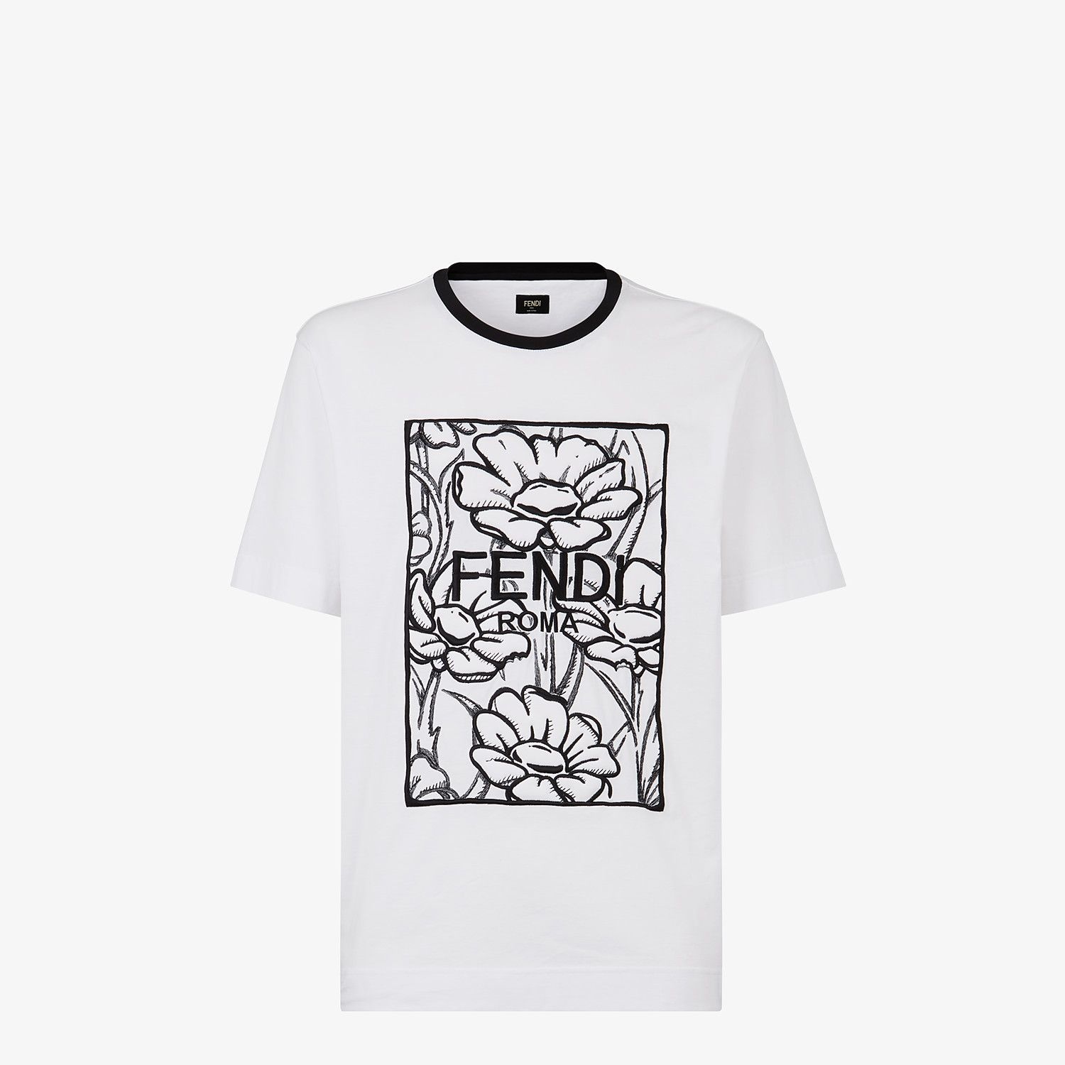 Fendi Roma Joshua Vides cotton T-shirt - 1