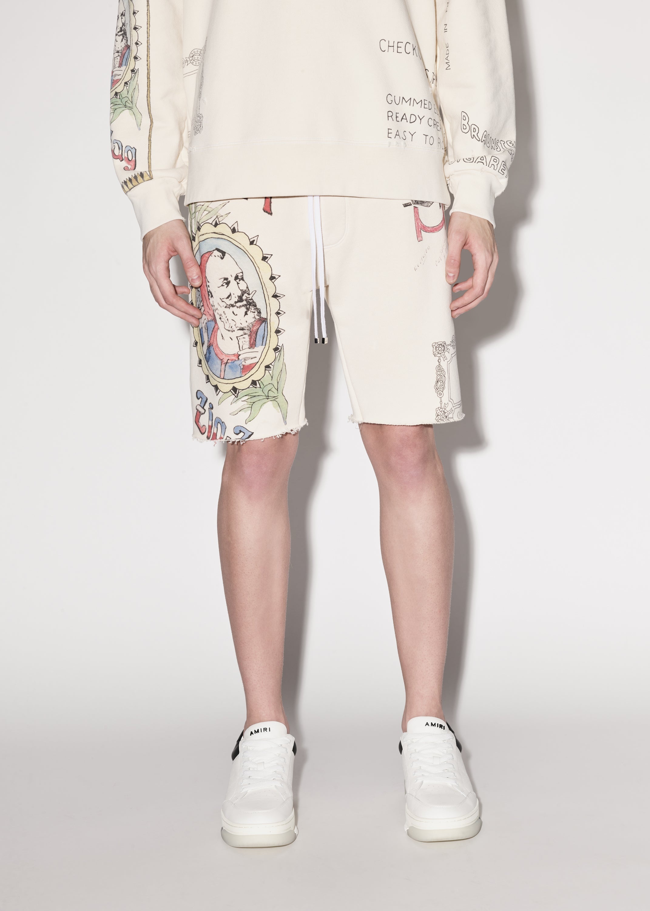 ZIG-ZAG SKETCH JERSEY SHORT - 2