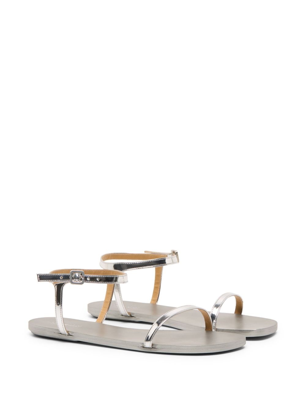 metallic-leather sandals - 2