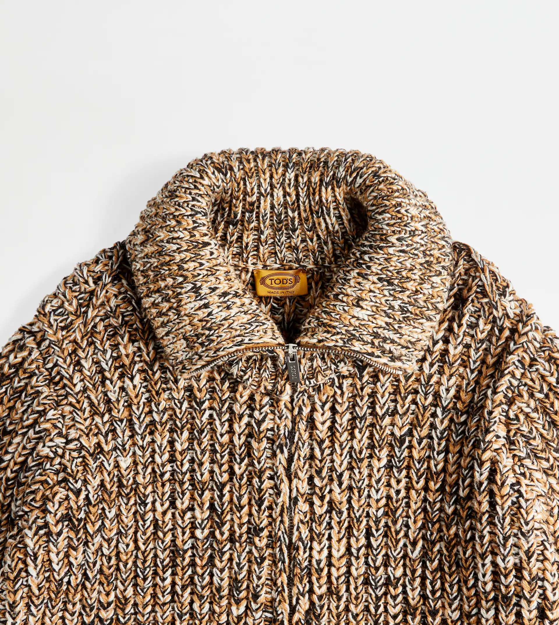 MOULINÉ ZIPPED CARDIGAN - BROWN - 6