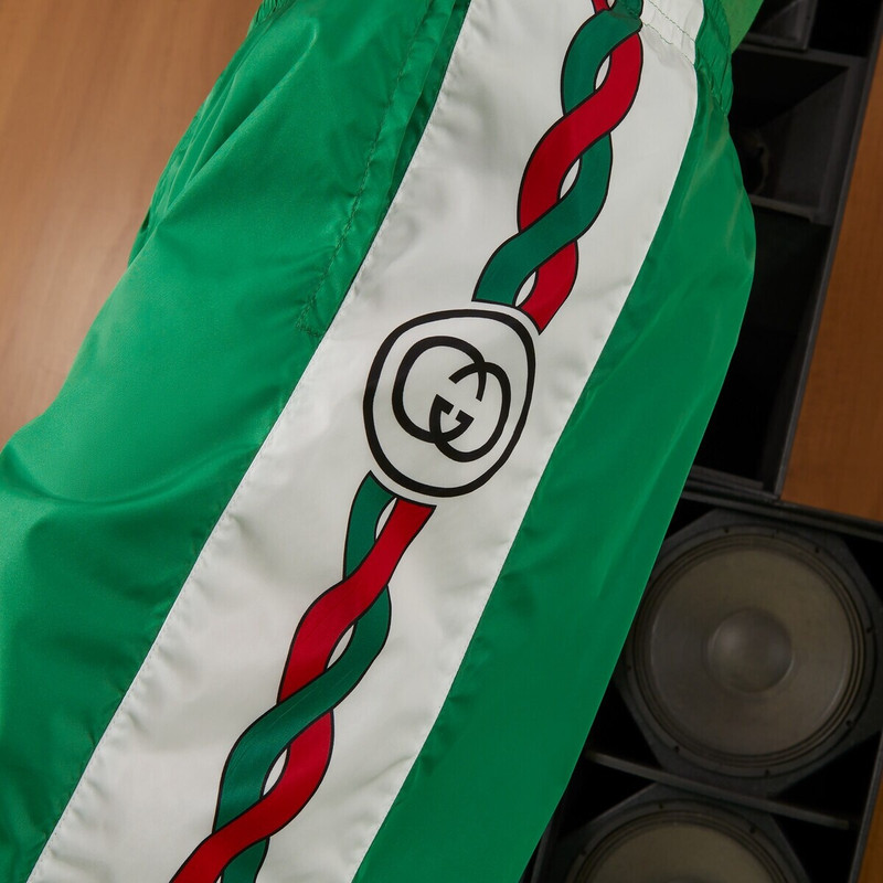 Waterproof nylon shorts with Interlocking G print 3