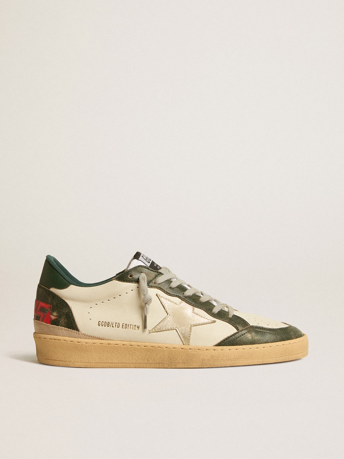 Ball Star LTD with platinum leather star and green leather heel tab - 1