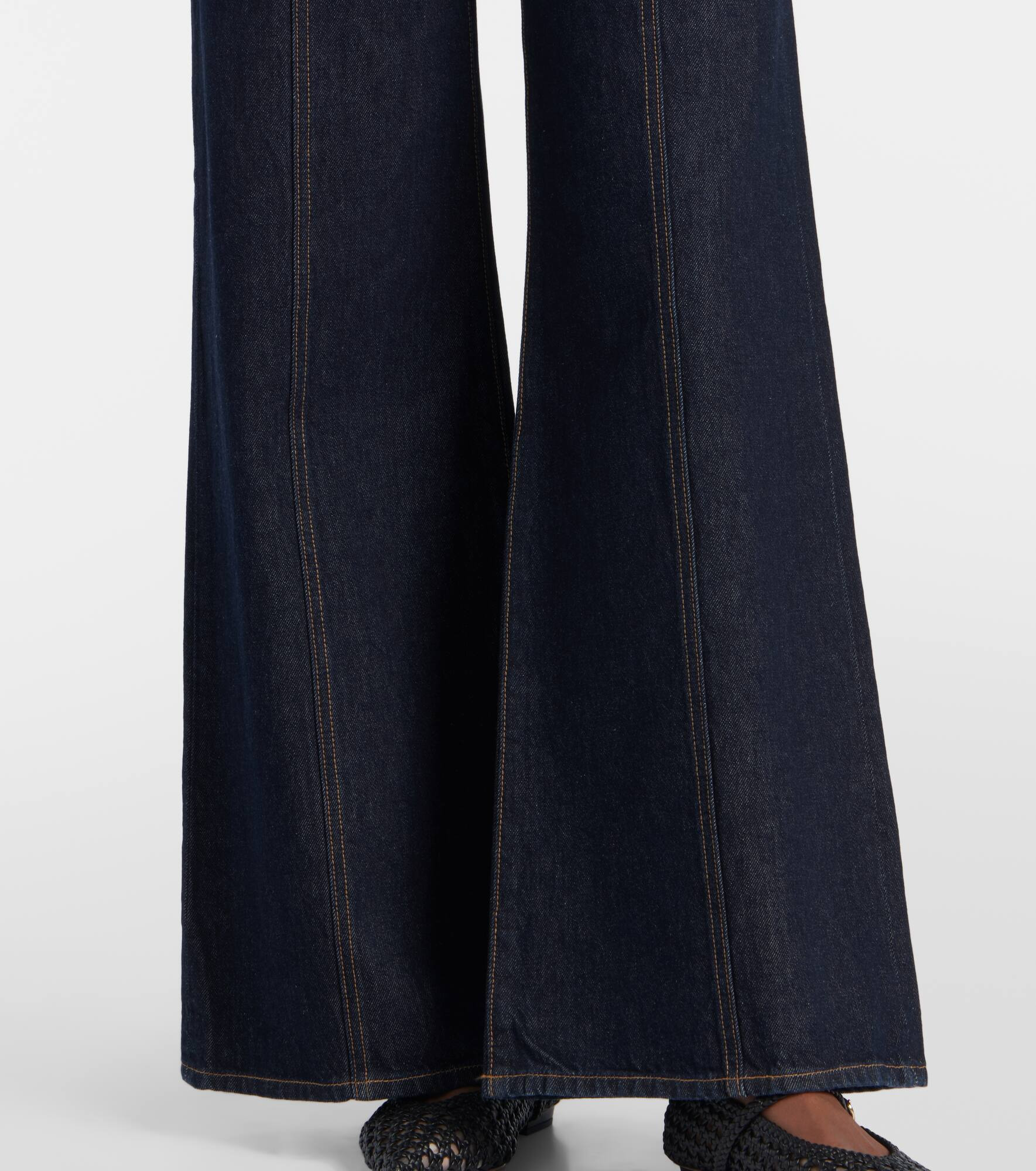 Bianca high-rise wide-leg jeans - 5