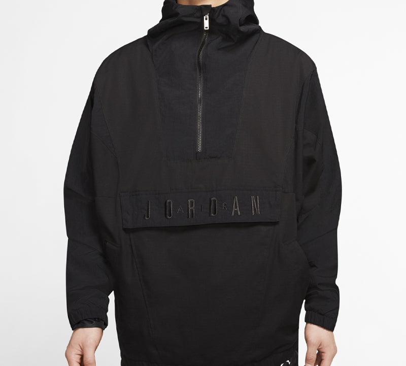 Air Jordan Sport DNA Half Zipper Woven Pullover Hooded Jacket Black CD5729-084 - 5