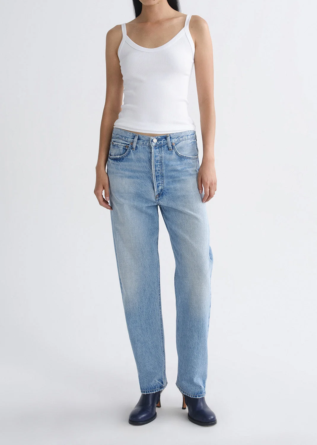 90'S JEAN MID RISE STRAIGHT (WEIGHTLESS) IN STREAM - 1